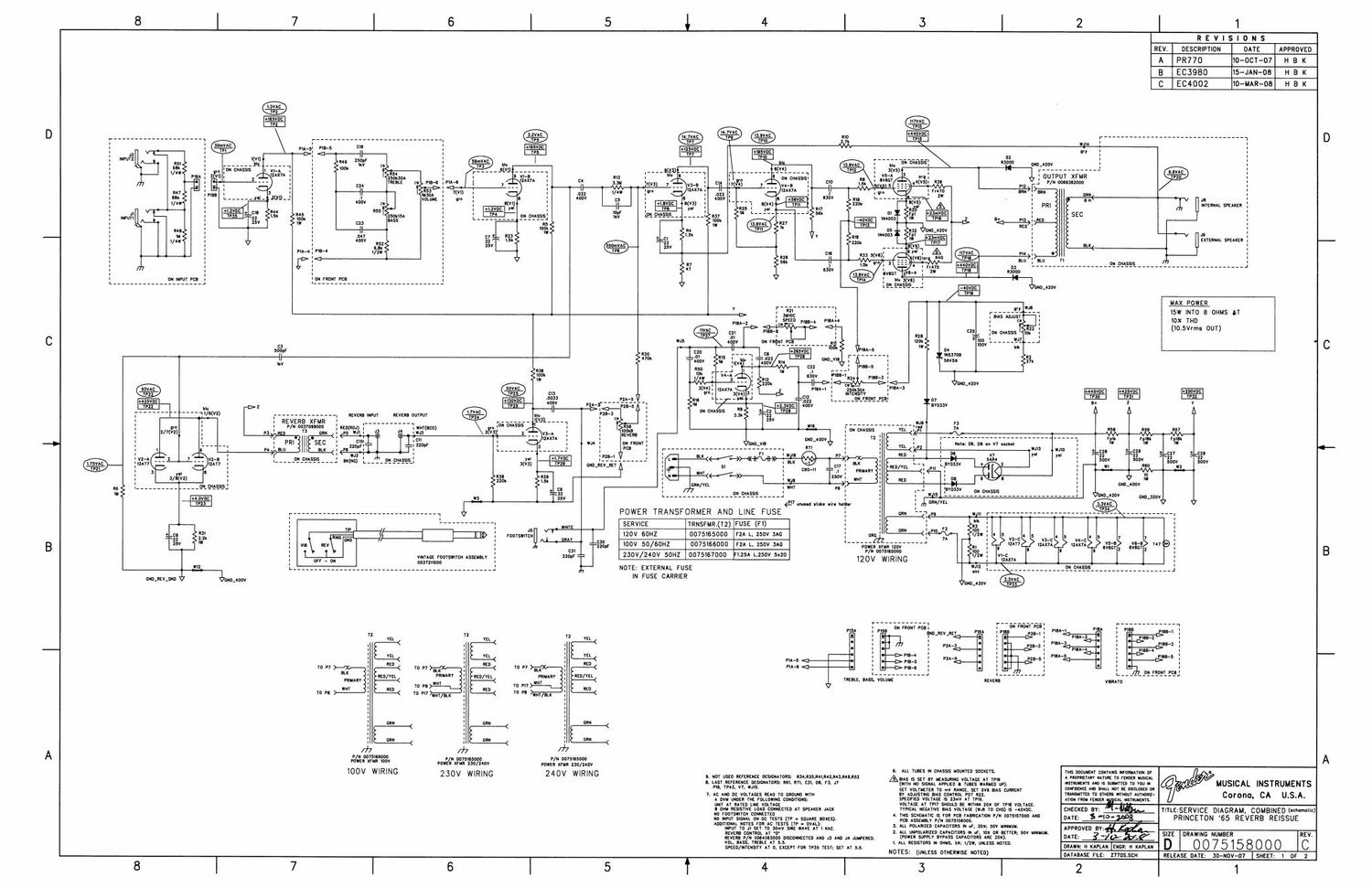 fender 65 princeton reverb schematic