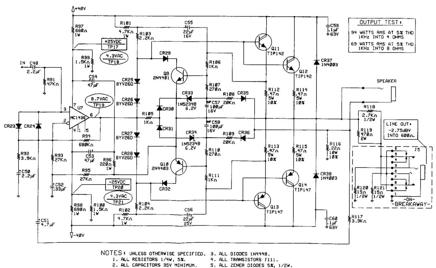 fender 94w pwramp schematic