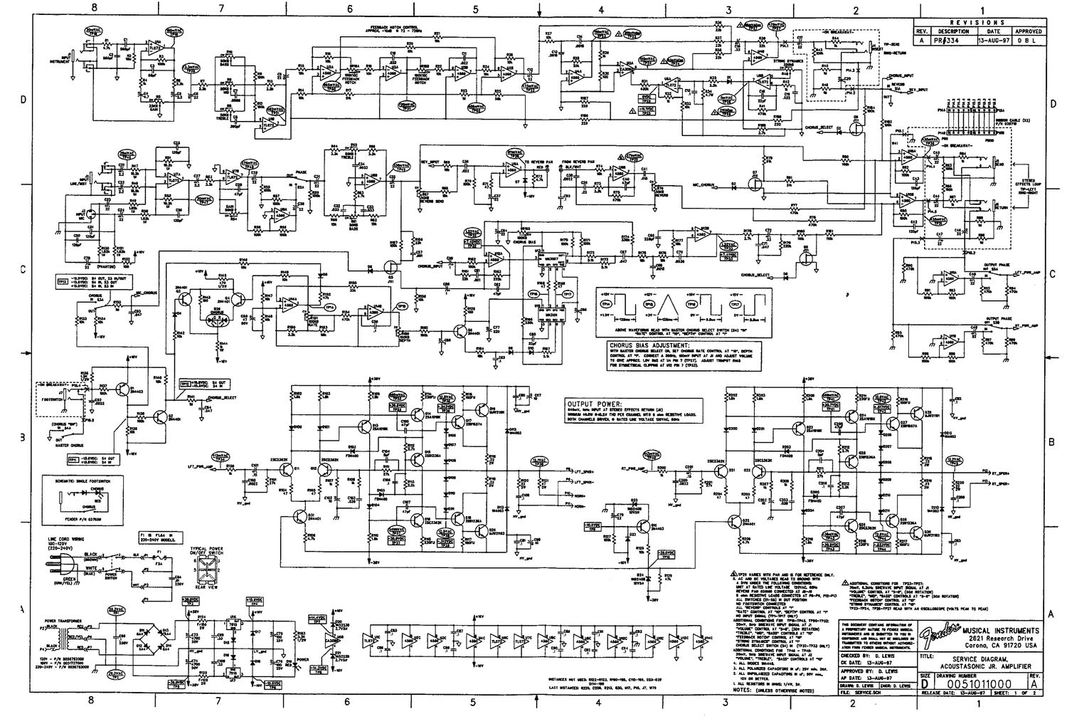 fender acoustasonic junior guit amp schematic