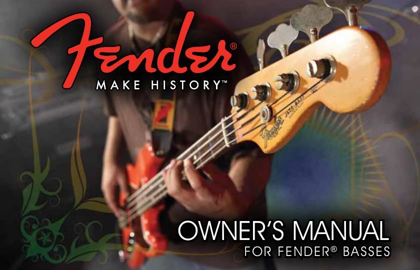 fender basses owners 2011 manual