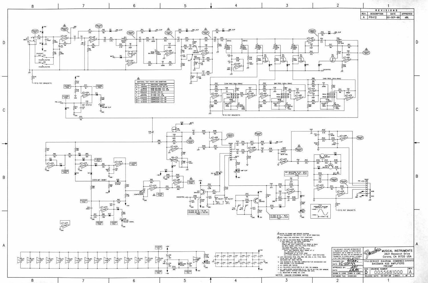 fender bassman 400 schematic