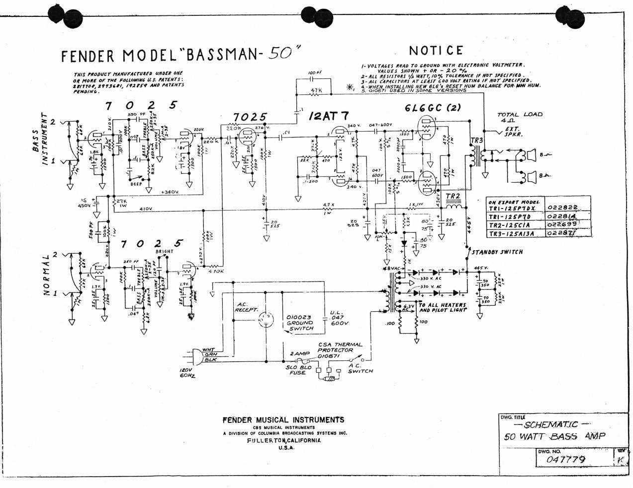 fender bassman 50