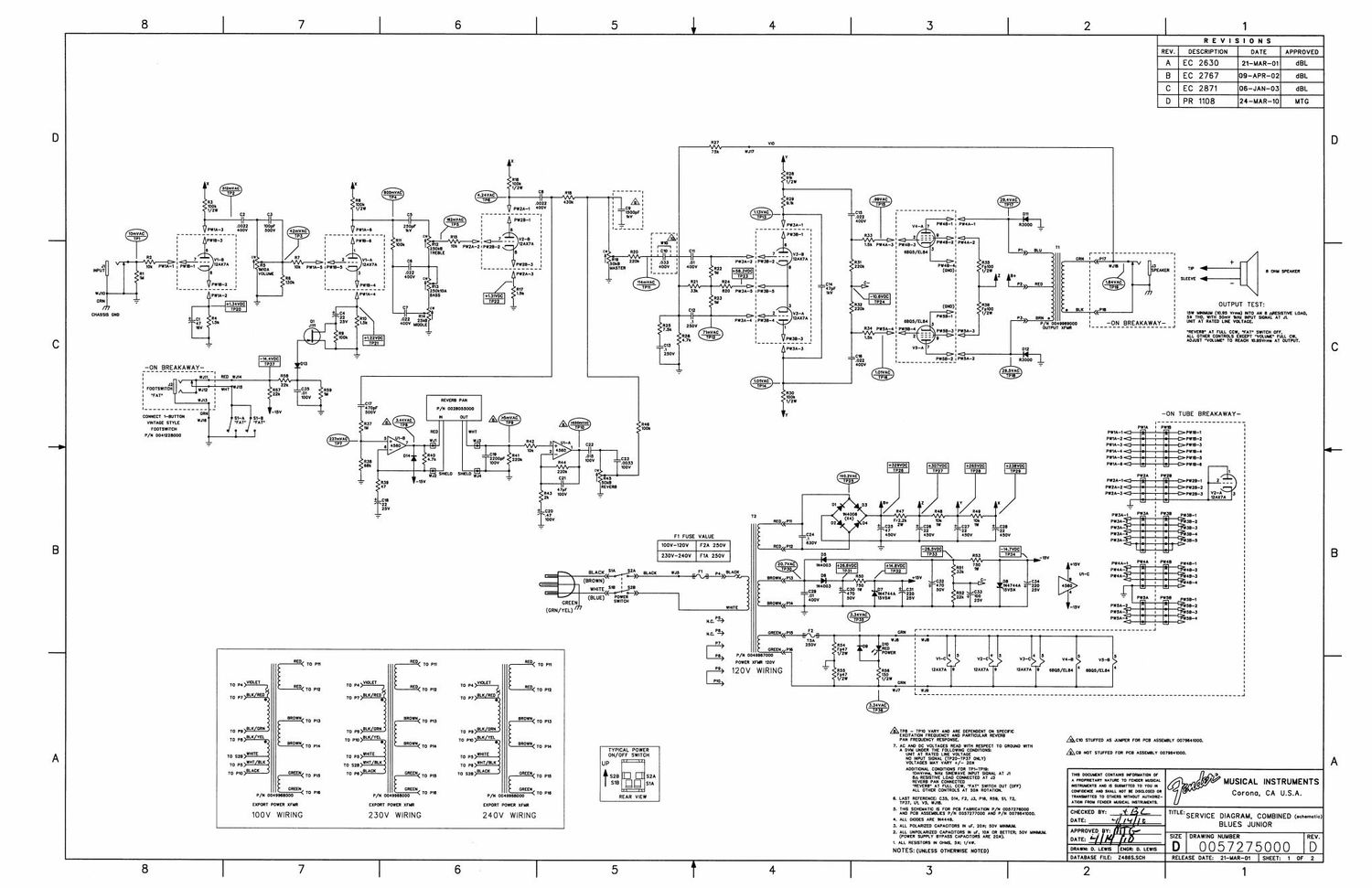 fender blues junior iii schematic rev d