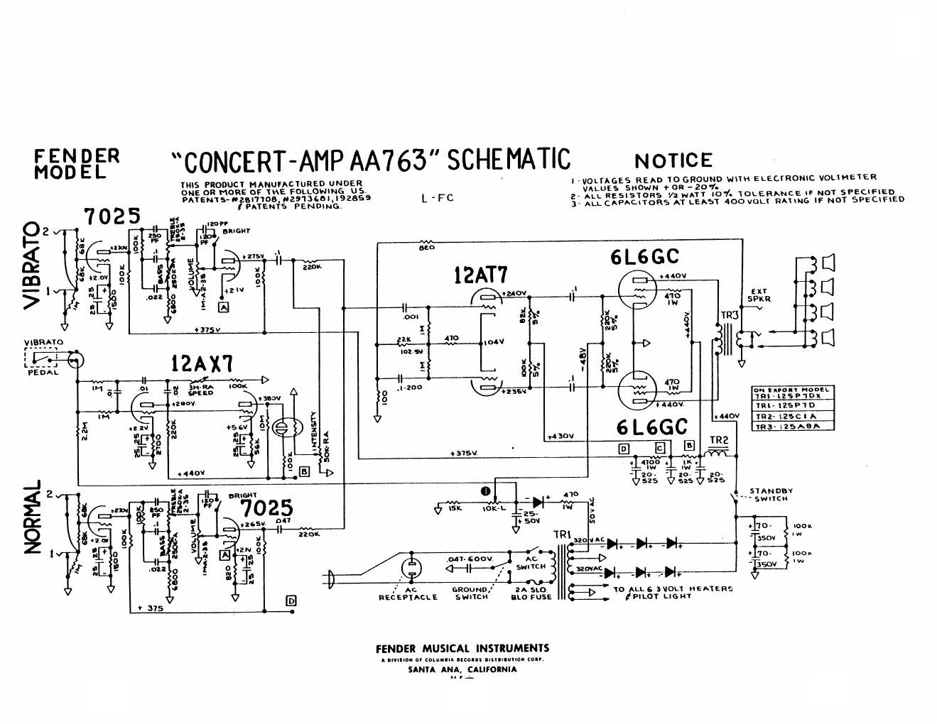 fender concert aa763