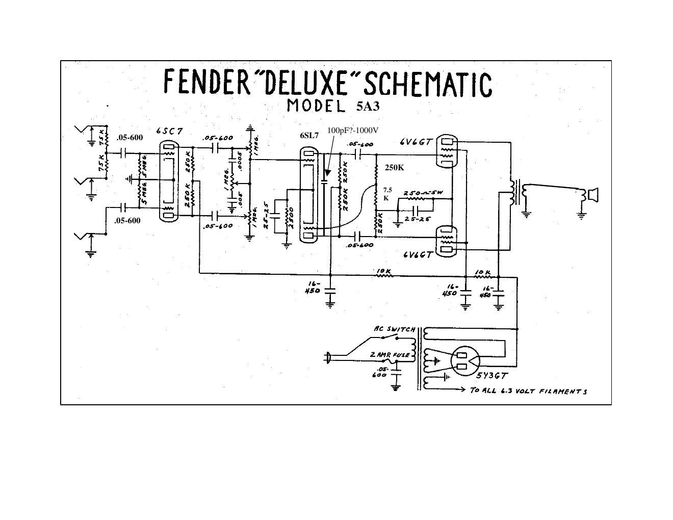 fender deluxe 5a3 schematic