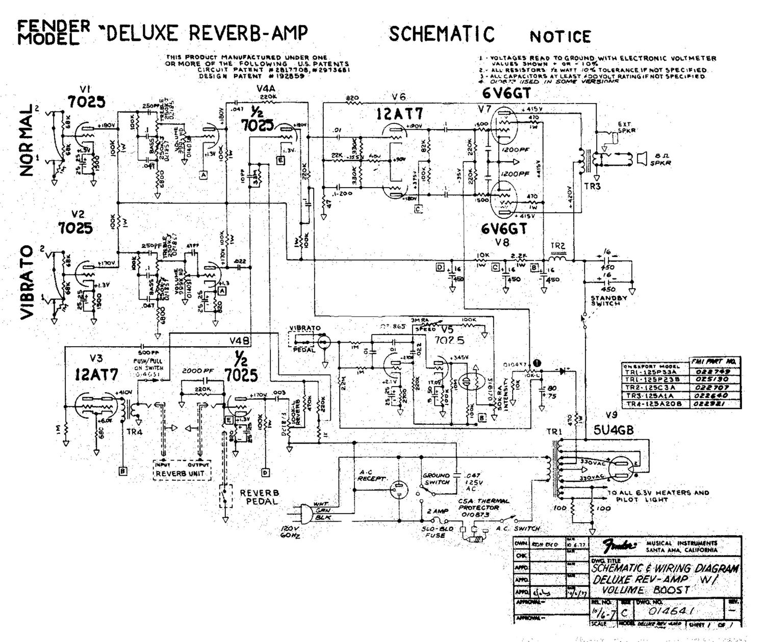 fender deluxe reverb boost schematic