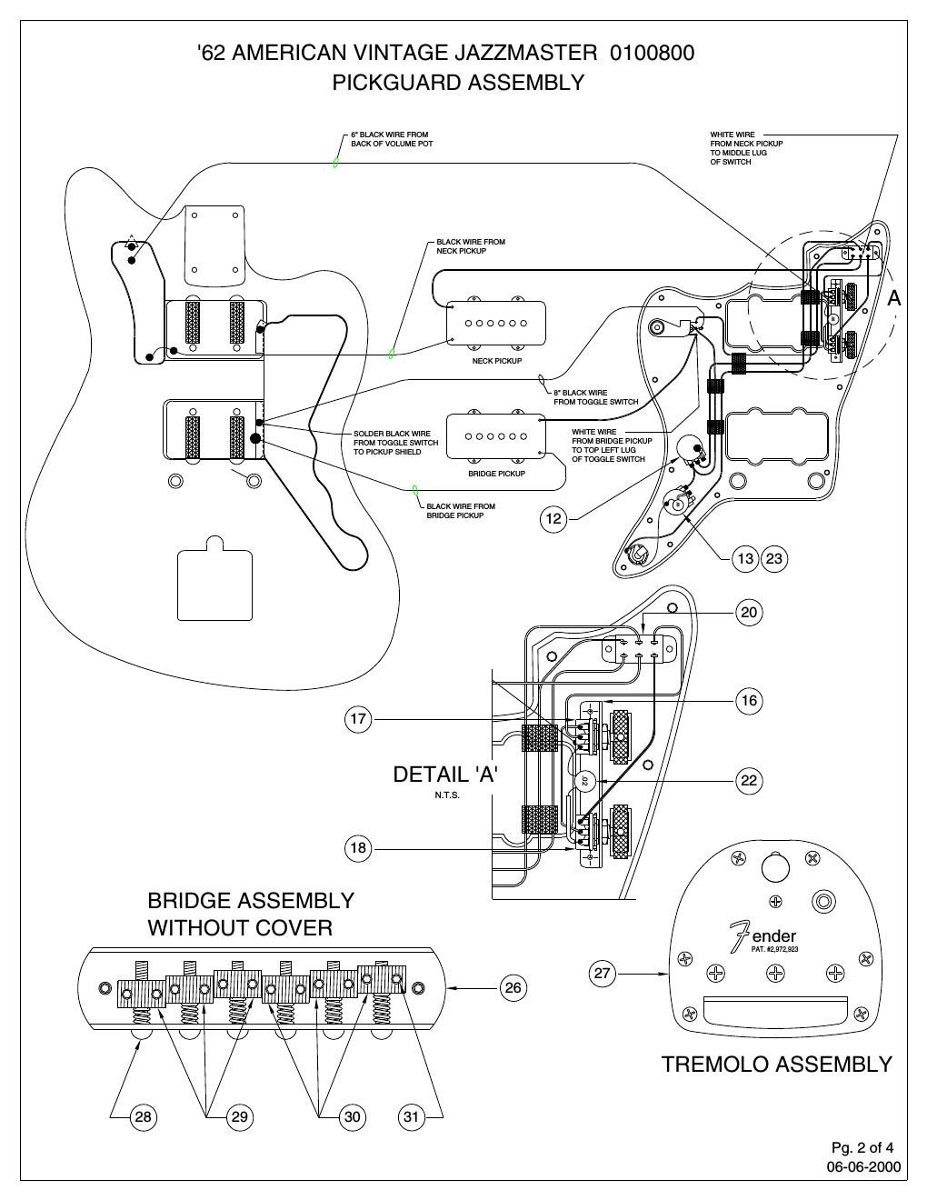 fender 62 jazzmaster wiring diagram