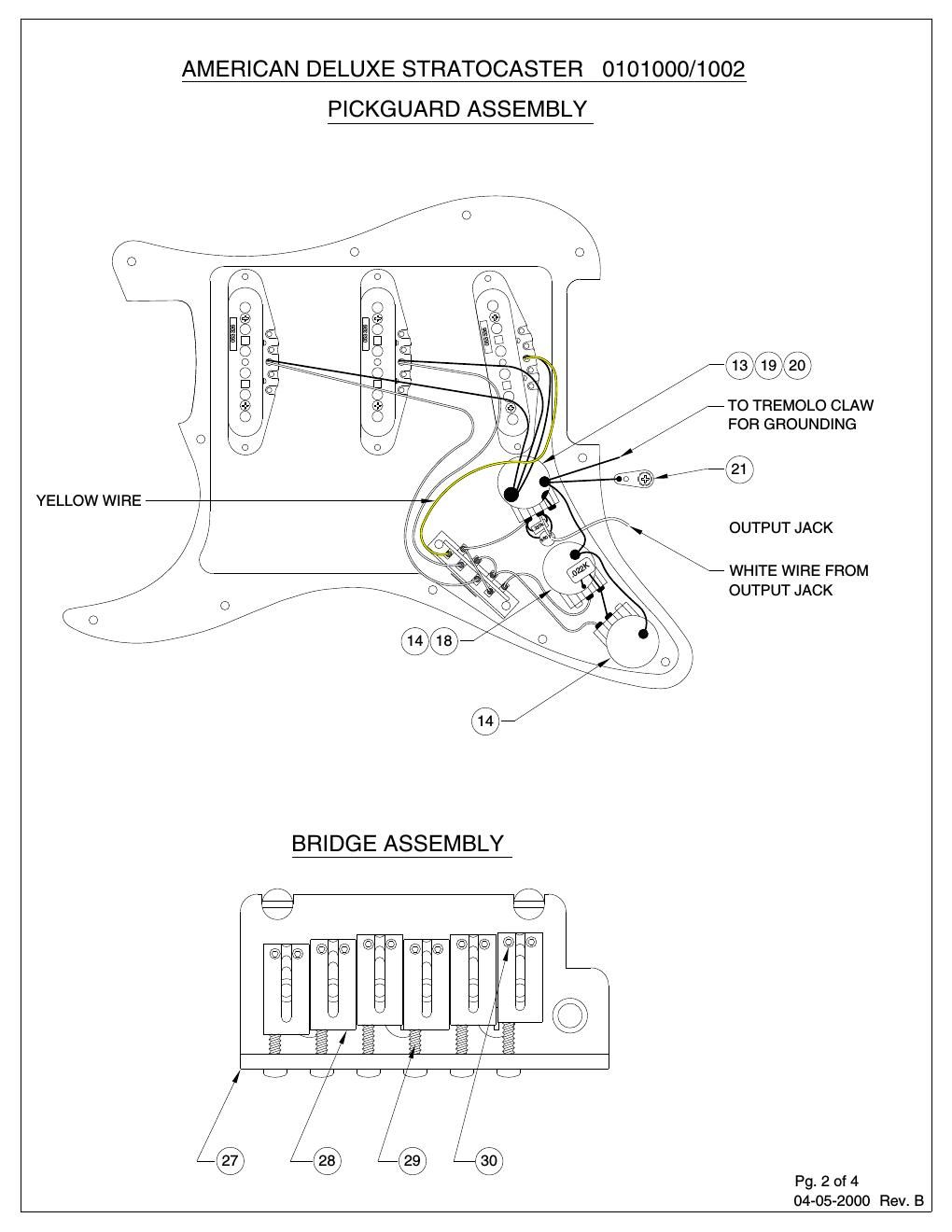 fender american deluxe strat wiring diagram