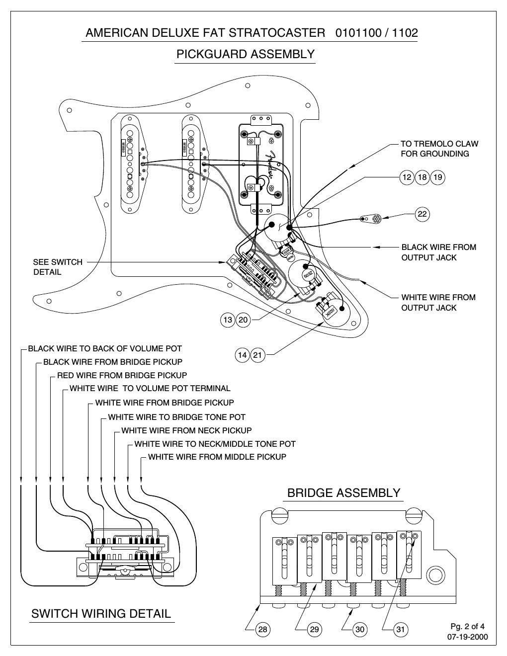 fender deluxe fat strat wiring diagram