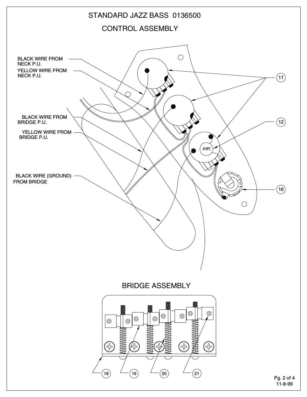 fender jazz bass wiring diagram