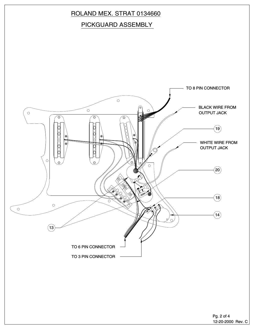 fender roland ready strat wiring diagram