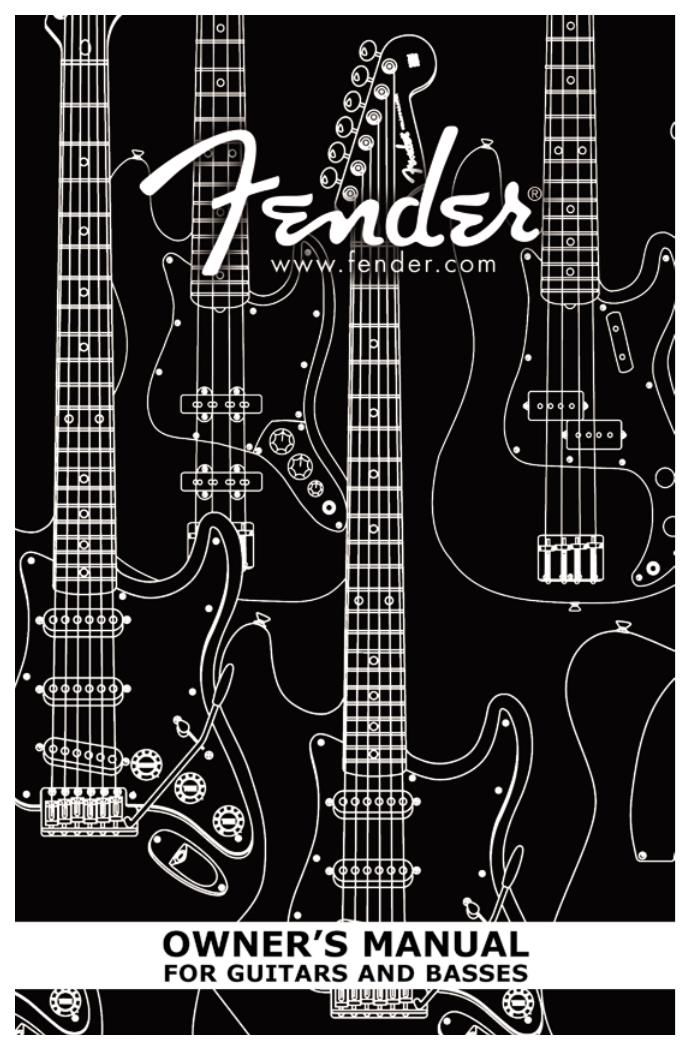 fender guitars and basses 2003 manual