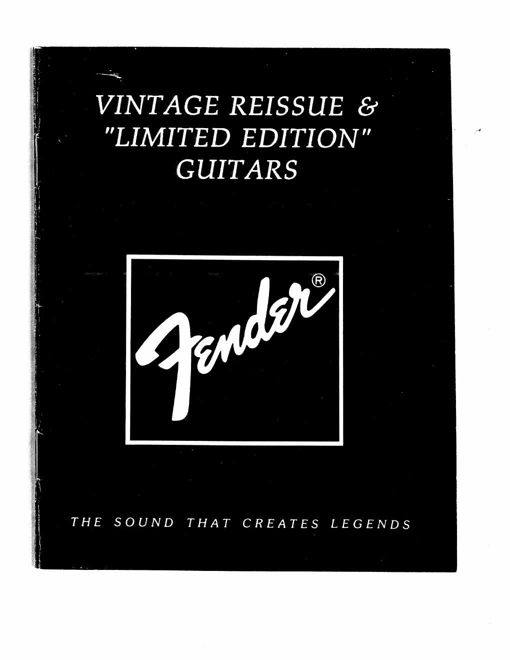 fender vintage re issue guitars and basses 1986 japan manual
