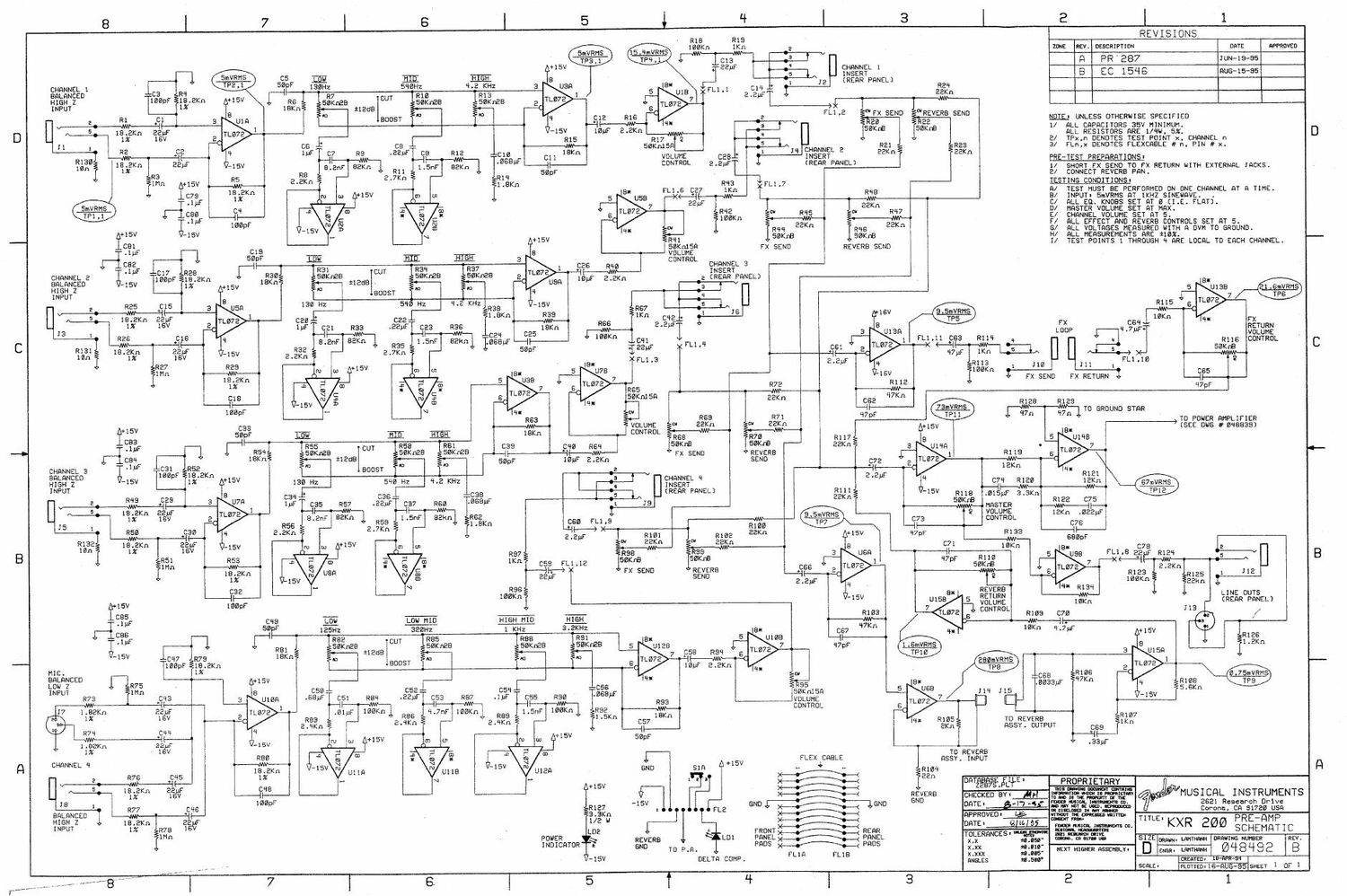 fender kxr 200 schematic audio