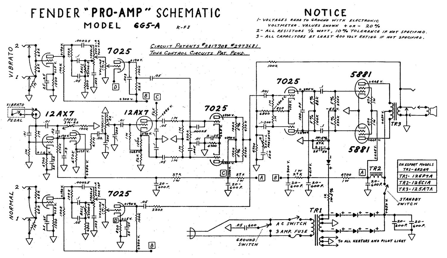 fender pro 6g5a schematic