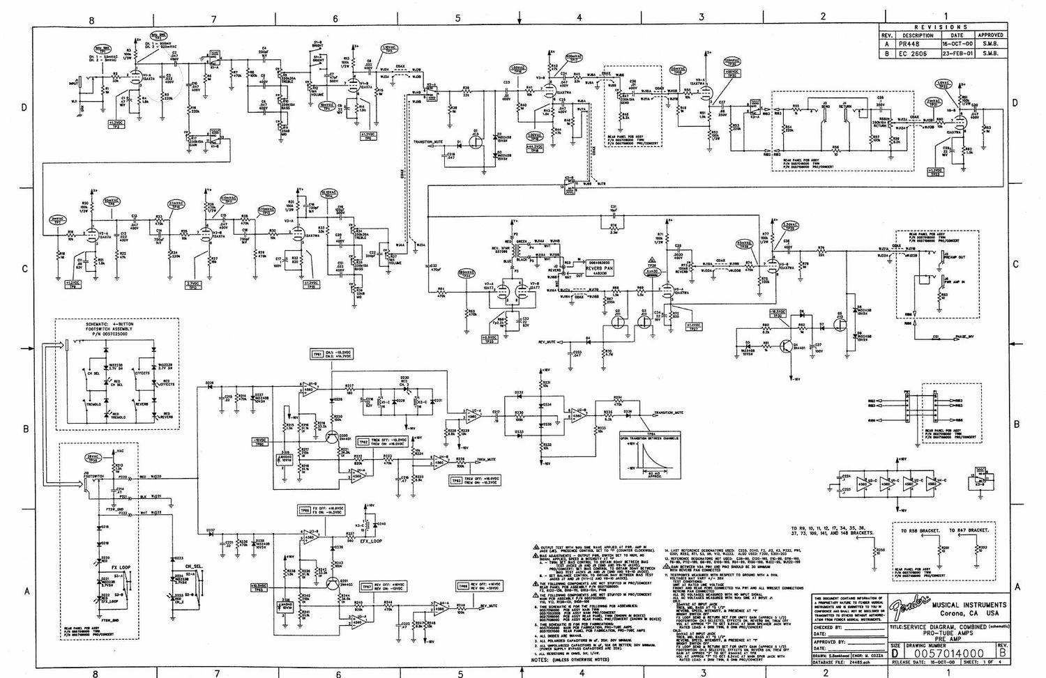 fender pro tube schematic