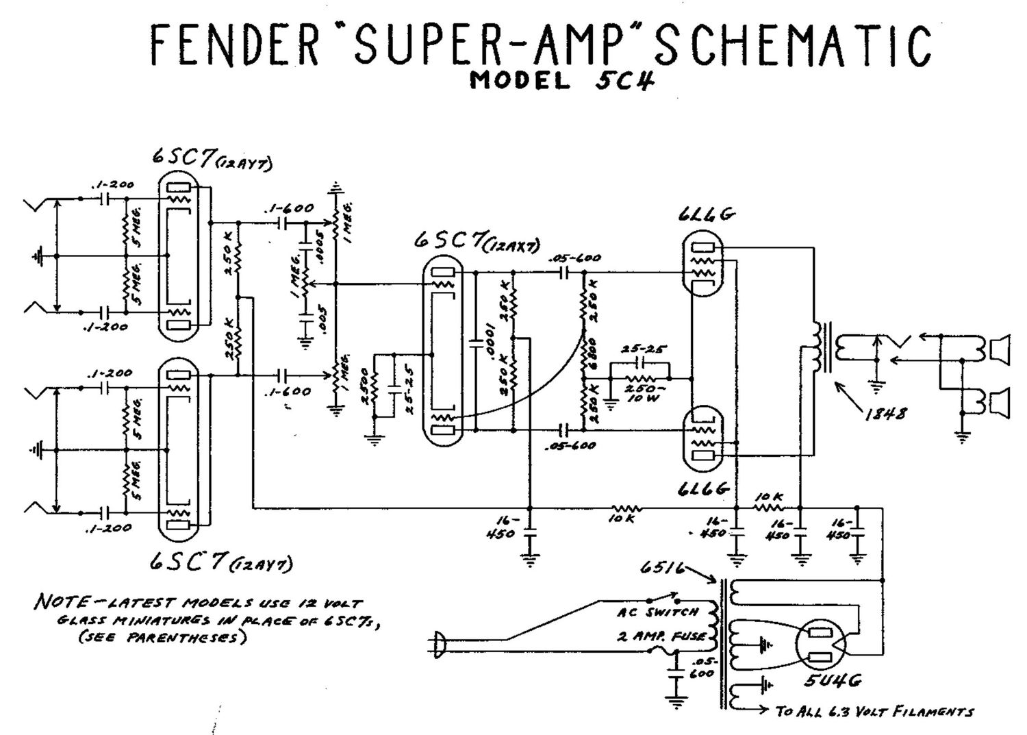 fender super 5c4 schematic