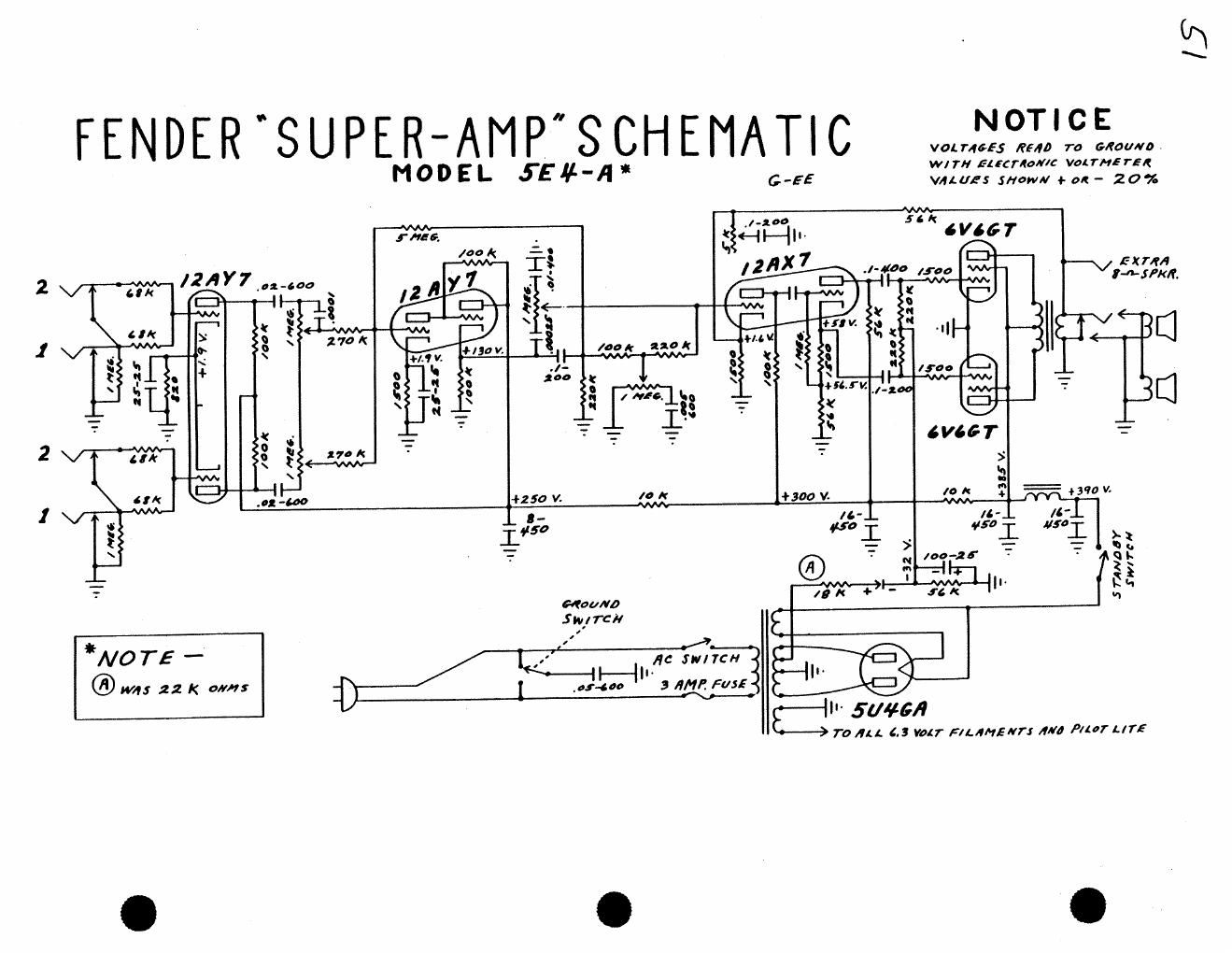 fender super 5e4 g ee