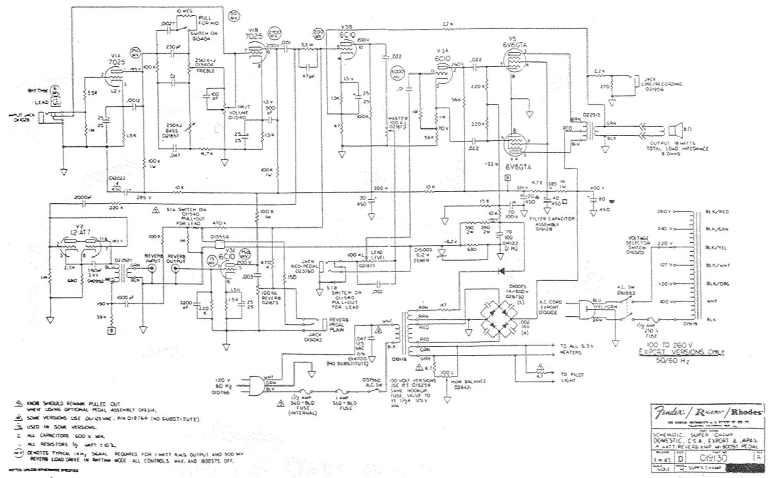 fender super champ schematic