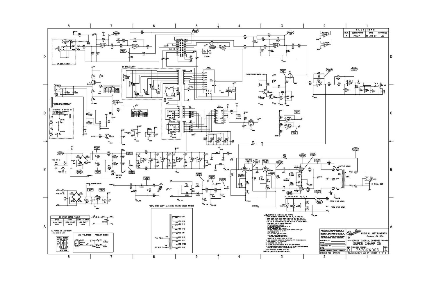 fender super champ xd schematic