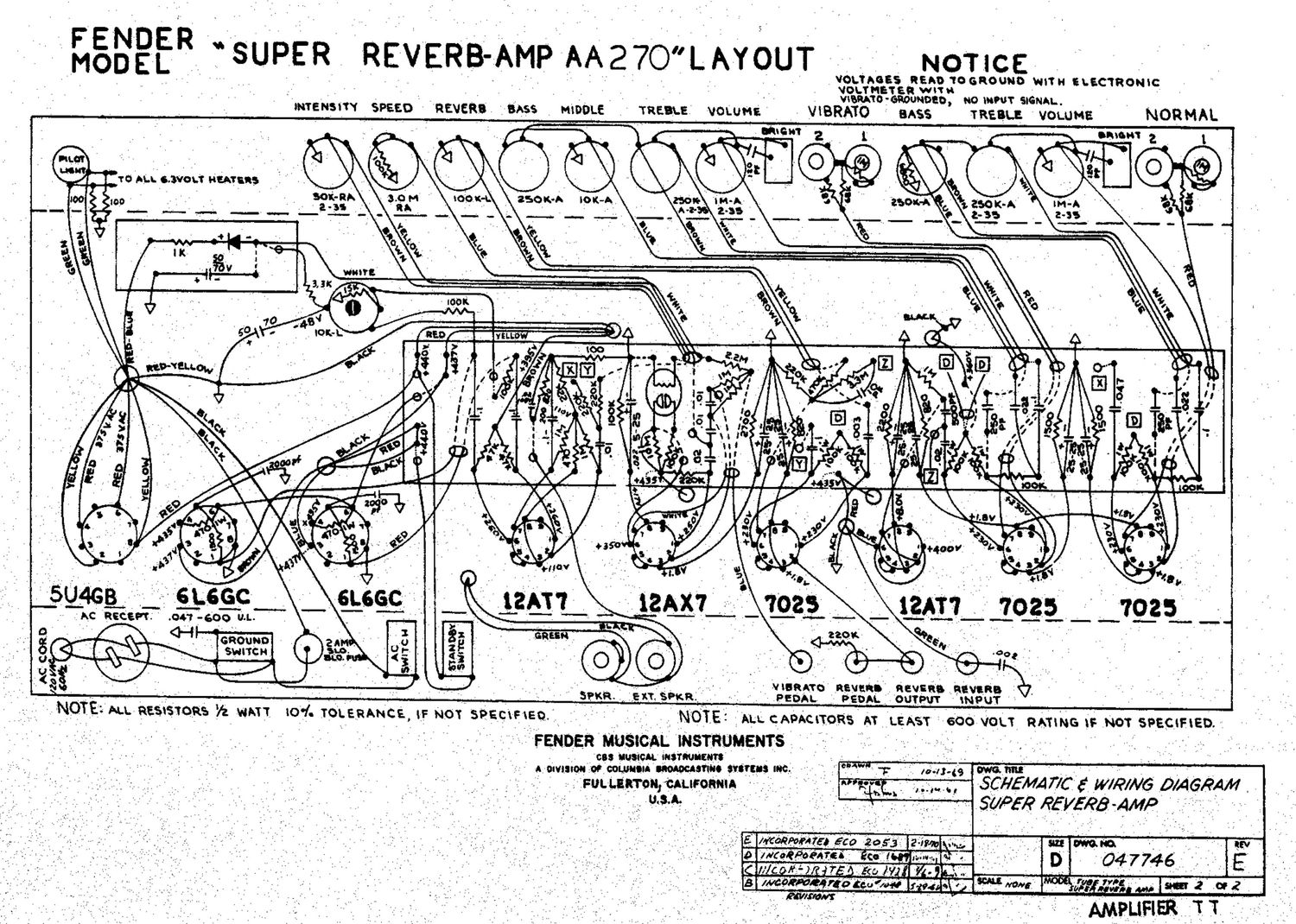 fender super reverb aa270 layout schematic