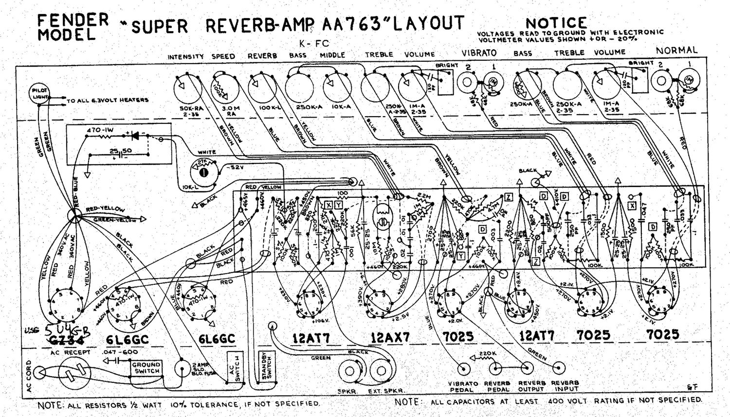 fender super reverb aa763 layout schematic