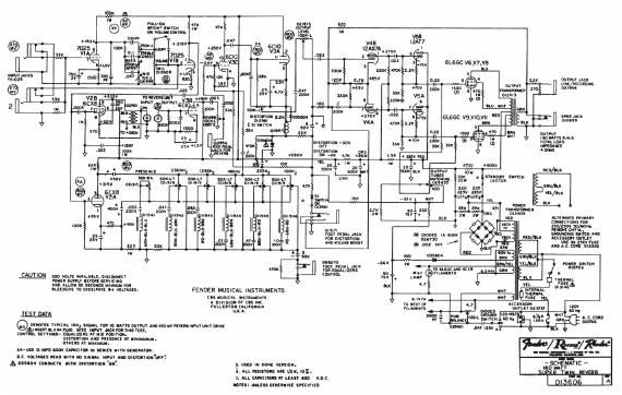 fender super twin reverb 180w schematic