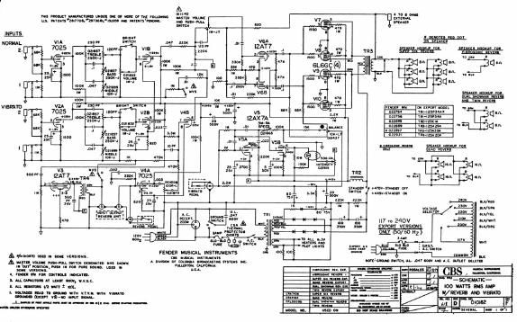 fender twin reverb sf 100 schematic