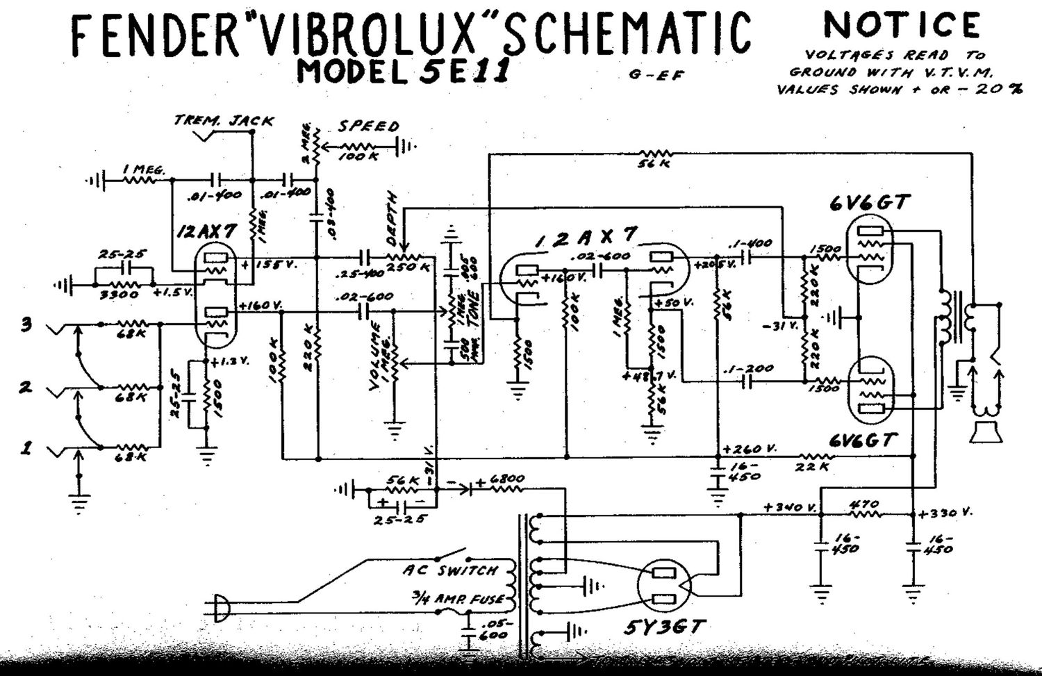 fender vibrolux 5e11 schematic