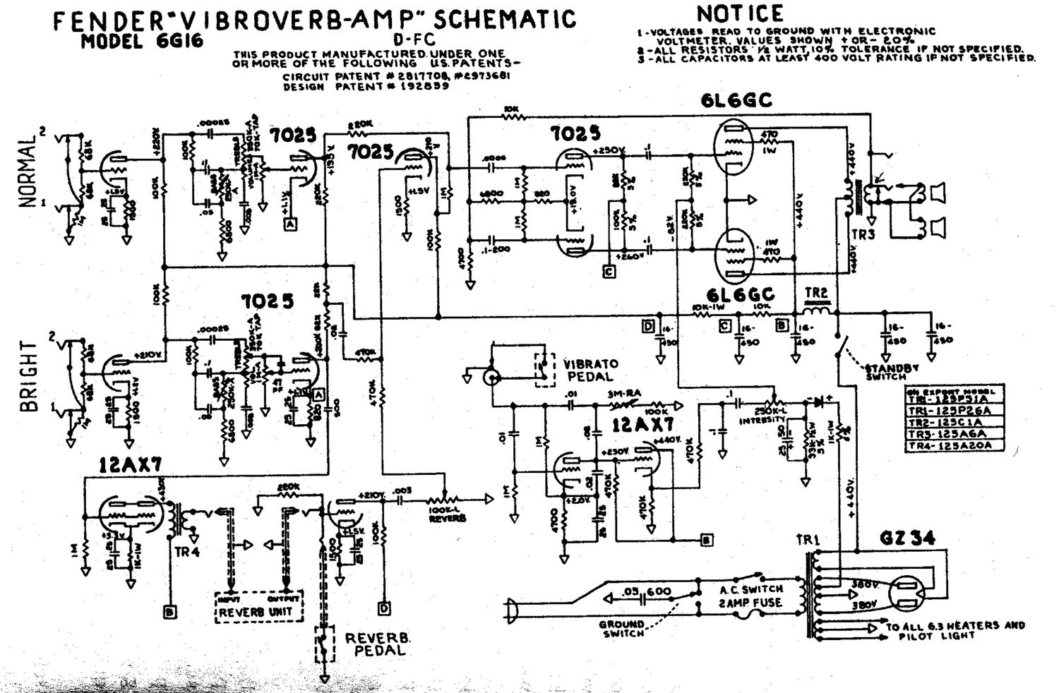 fender vibroverb 6g16 schematic