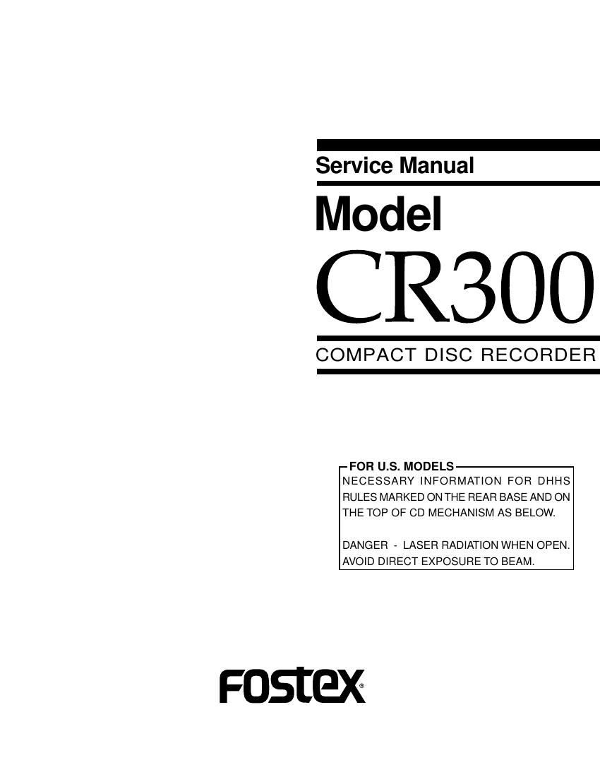 fostex cr 300