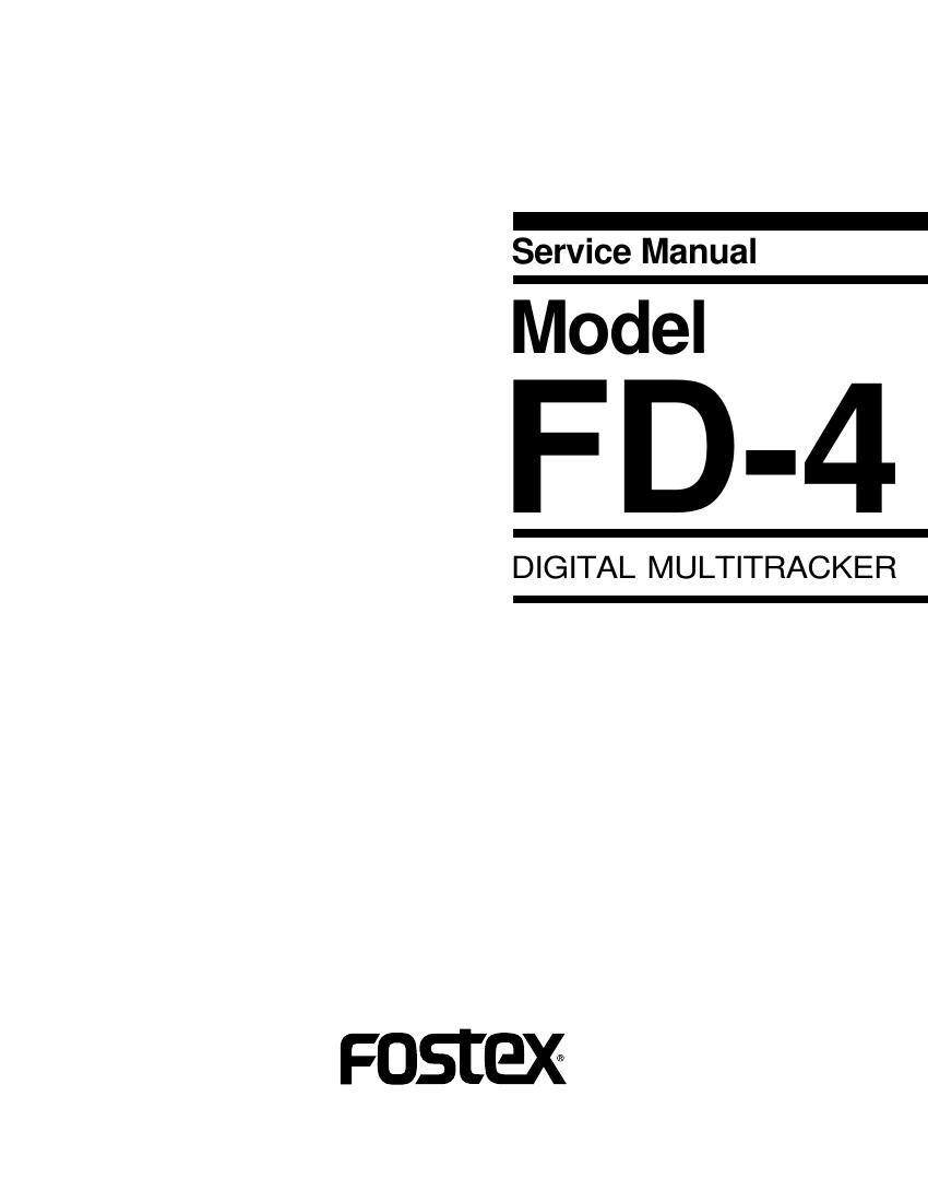 fostex fd4 service manual