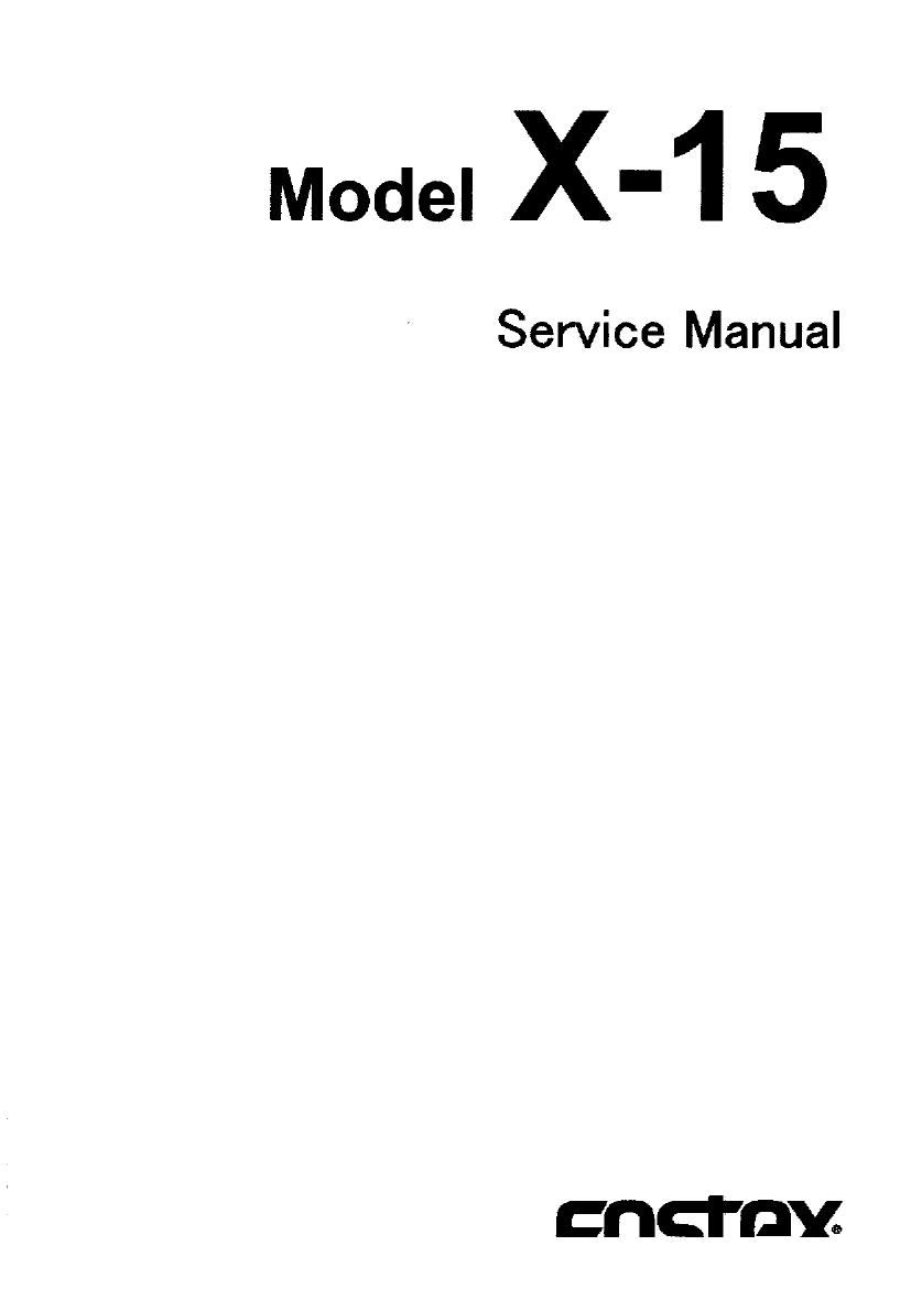 fostex x15 service manual