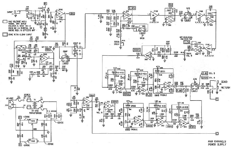 gallien krueger 2000 cpl schematic