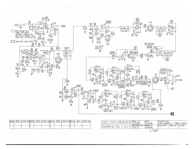 gallien krueger 2100 sel schematics