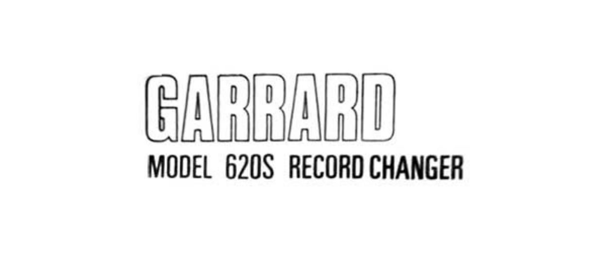 Garrard 620S Owners Manual