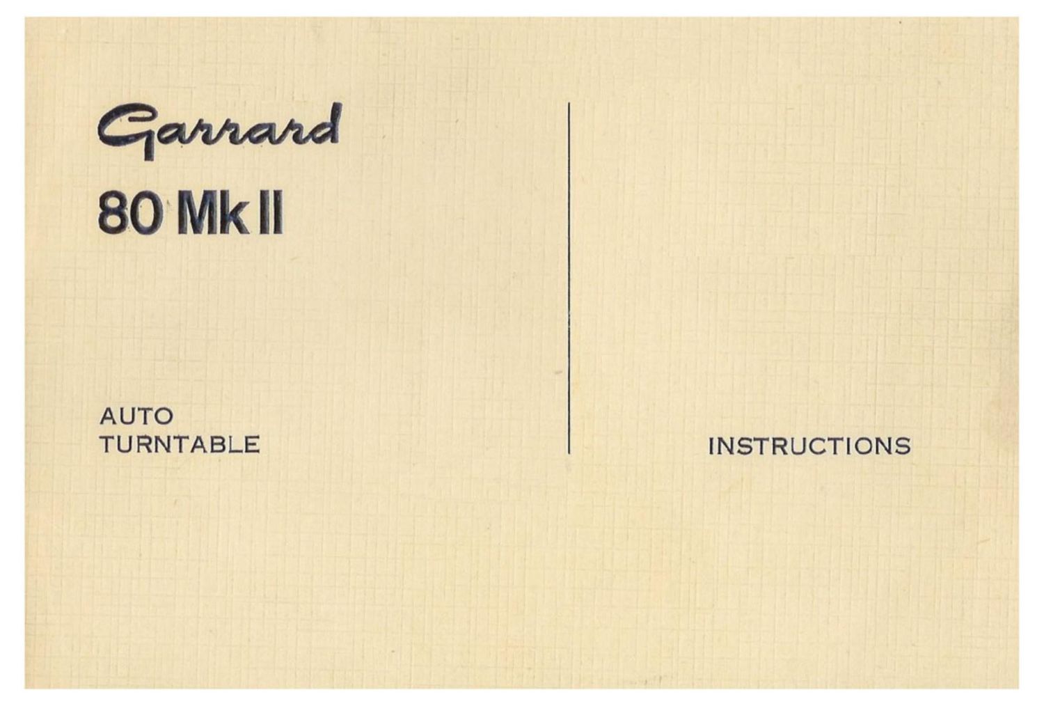 garrard lab 80 mk2 owners manual