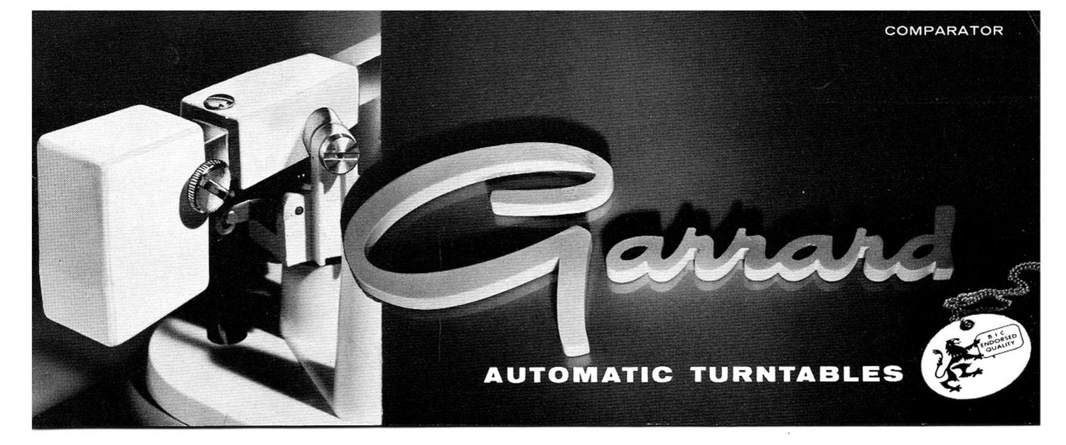 garrard type a brochure