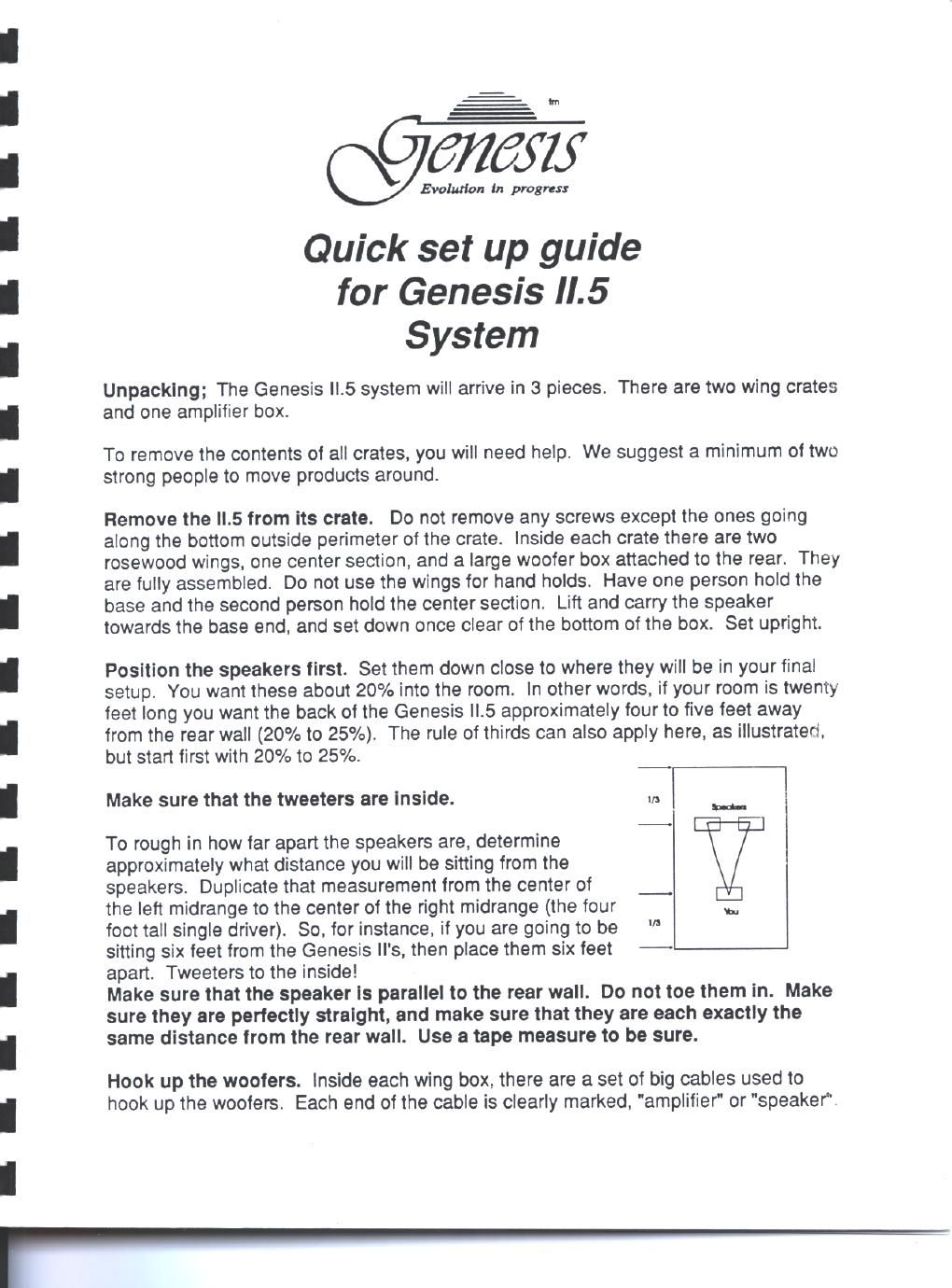 genesis 2 5 owners manual