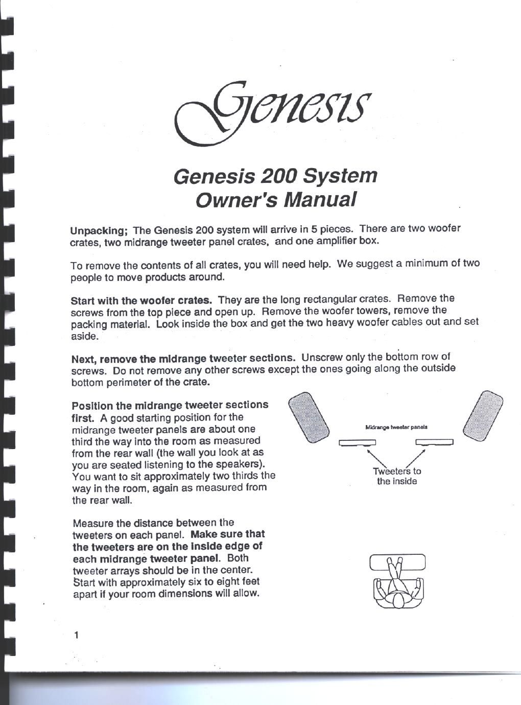 genesis 200 owners manual