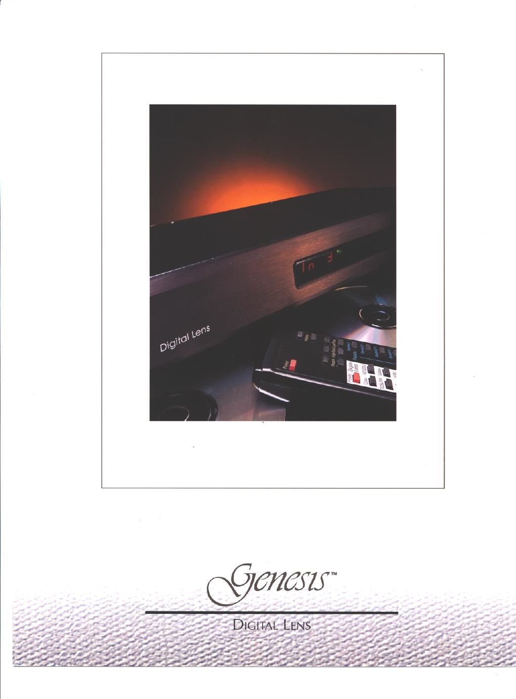 genesis digital lens brochure