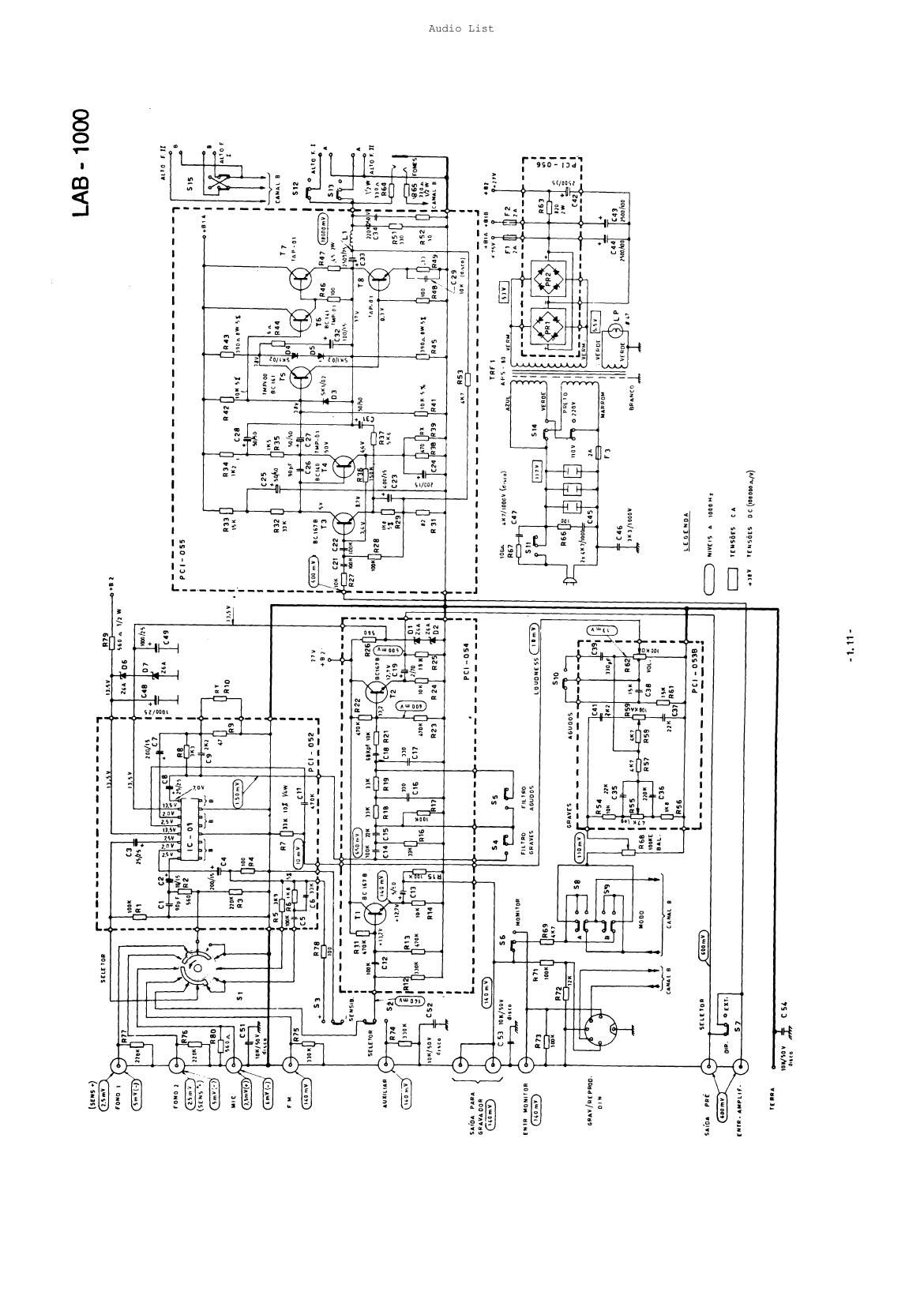 gradiente lab 1000 int schematics