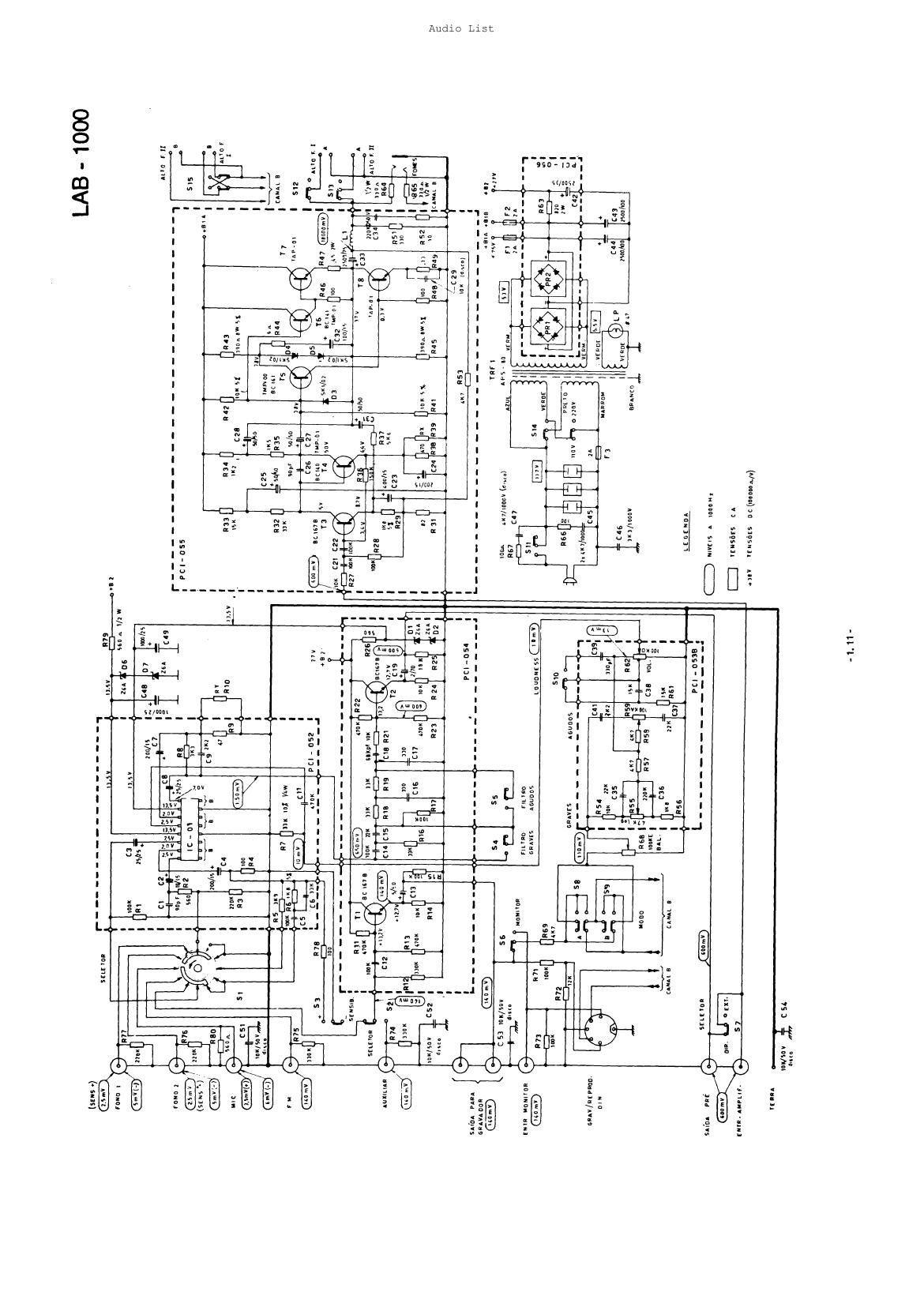 gradiente lab 1000 int schematics