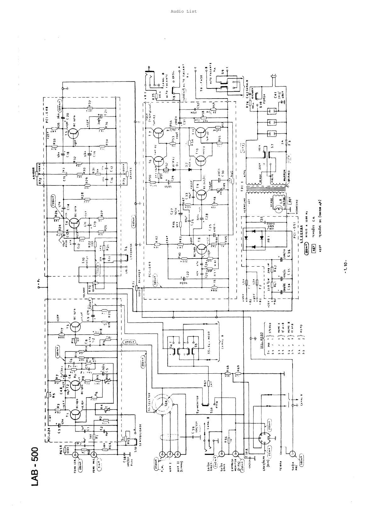 gradiente lab 500 int schematics