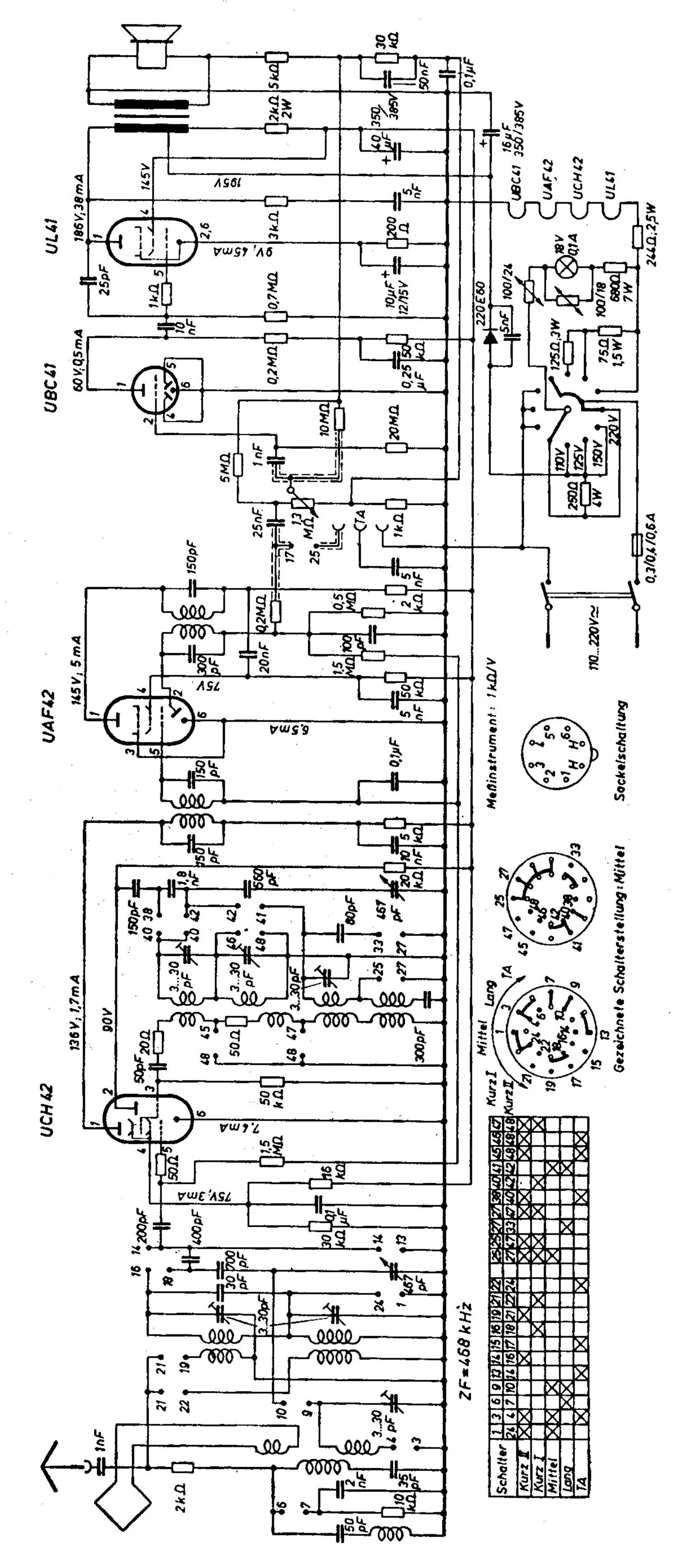 Grundig 1001 GW Schematic