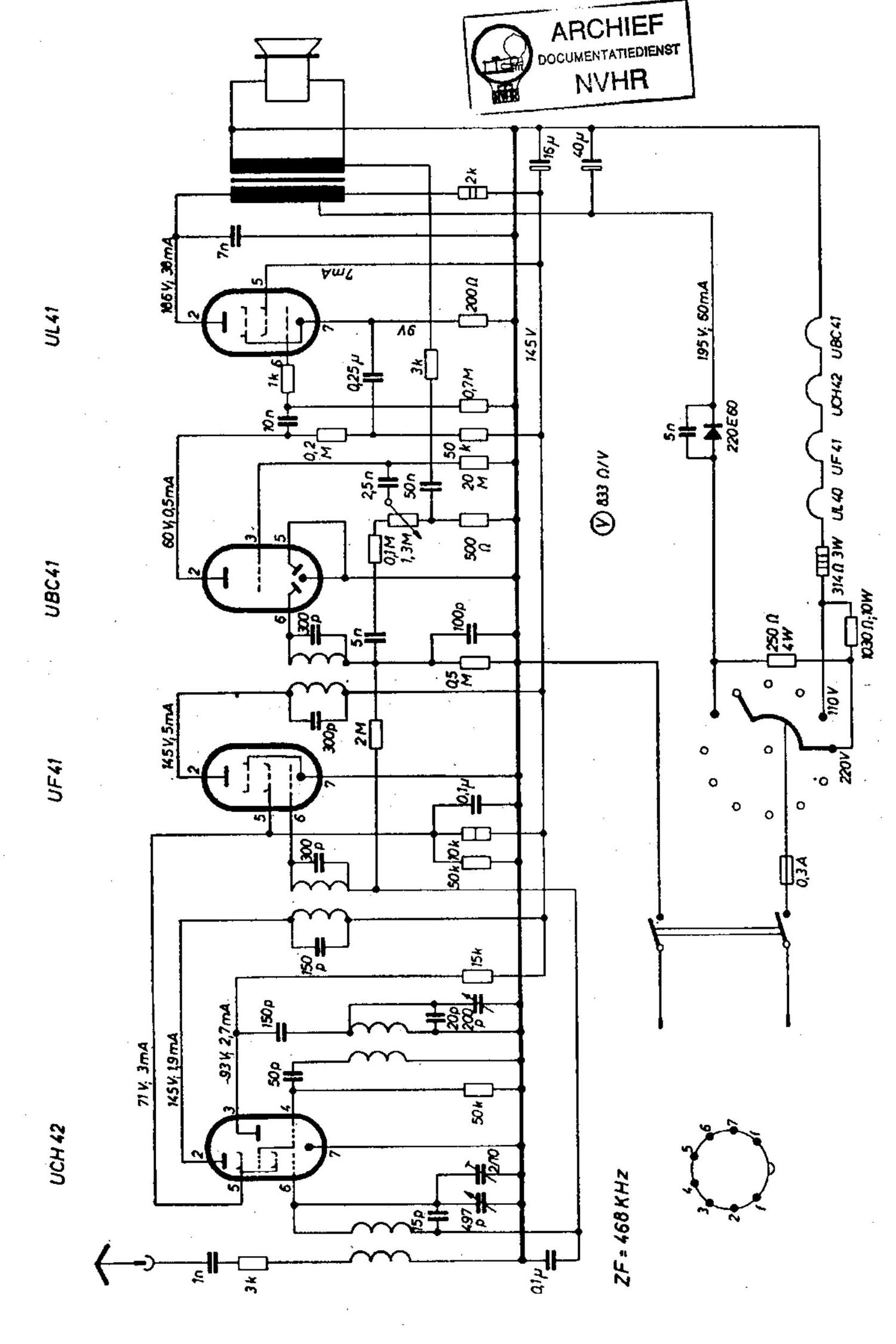 Grundig 1001 MW Schematic