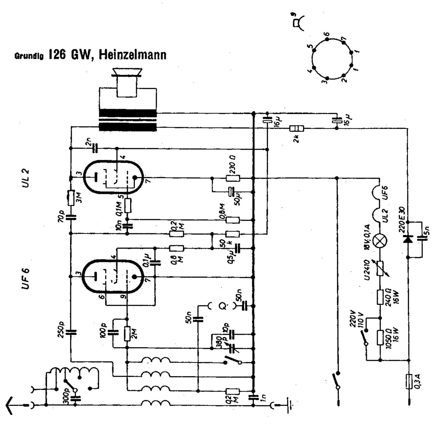 Grundig 126 GW Schematic