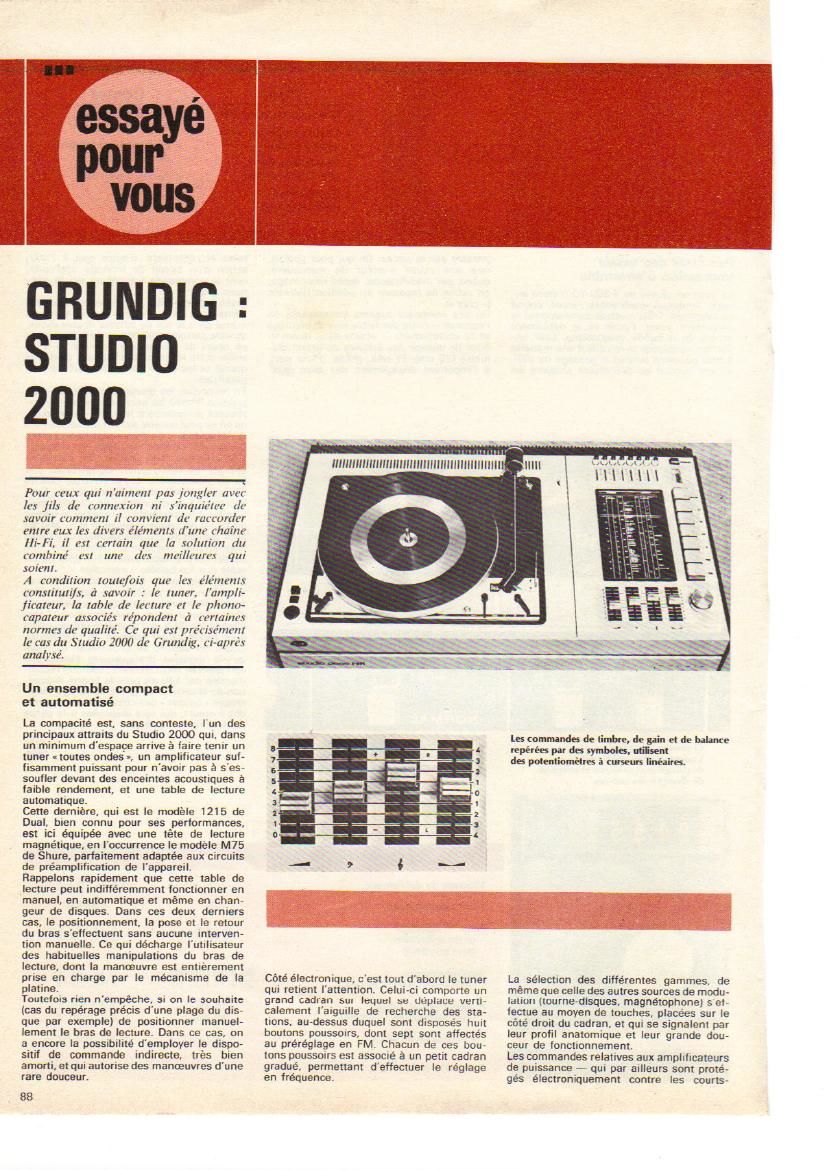 Grundig 2000 Test