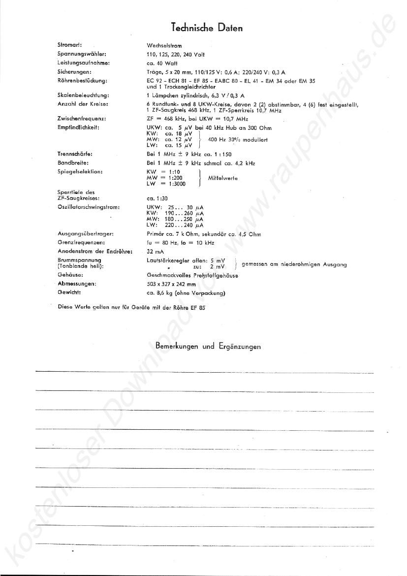 Grundig 2010 Schematic