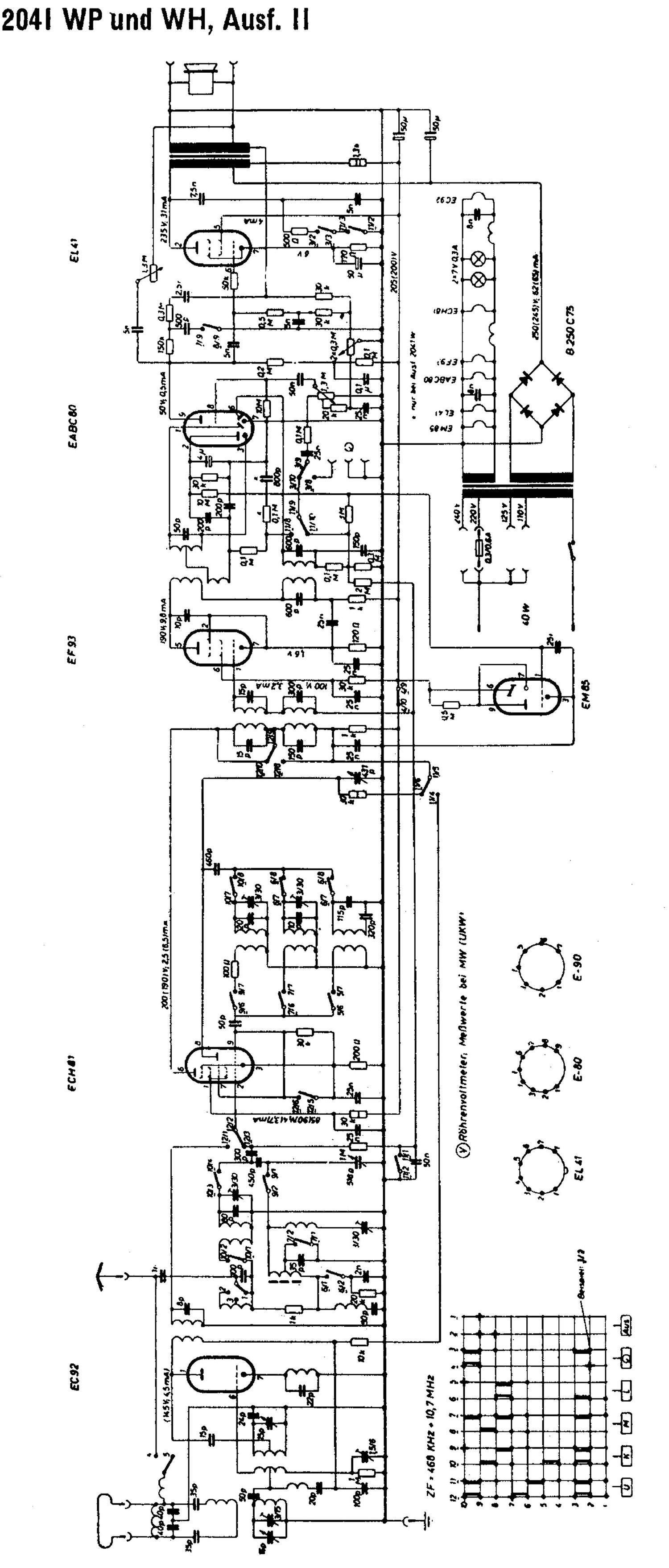 Grundig 2041 W Schematic